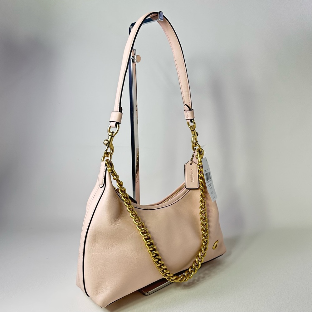 NWT Women’s Coach Juliet 25 Shoulder Bag Glovetanned Pale Pink/Blush Leather - Picture 2 of 14